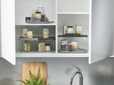 Joseph Joseph CupboardStore 2-tier Rotating Organiser - Grey image 5