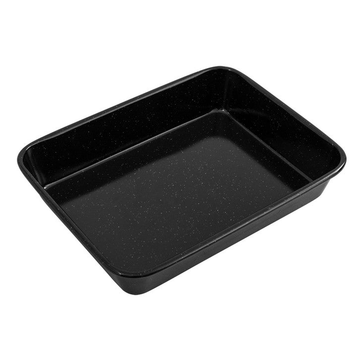 Bakemaster Professional Vitreous Enamel Roasting Pan 28 x 21.5 x 5cm - Non-stick image 0