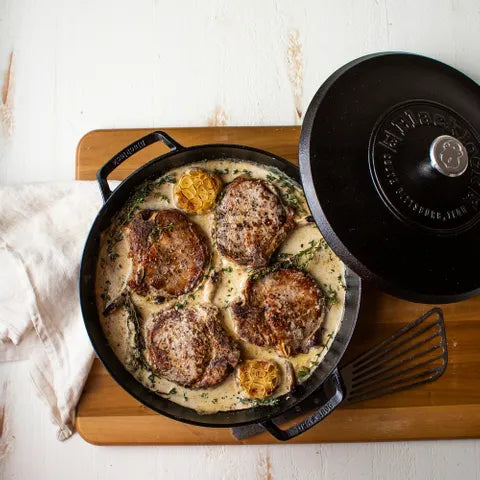 Lodge Blacklock Braiser with Lid 3.7L image 1