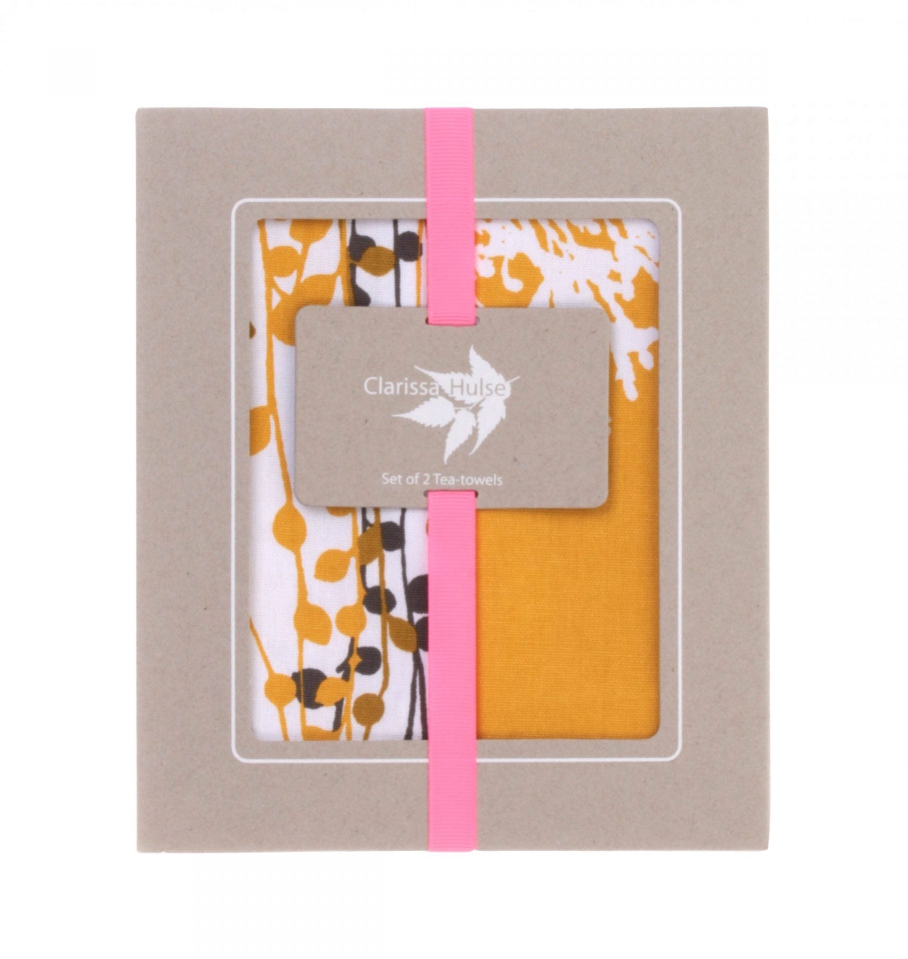 Ulster Weavers Cotton Tea Towel 2Pk Yellow Fynbos image 0