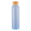 Avanti Velvet Coated Glass Water Bottle - 550ml - Frosted Blue image 0