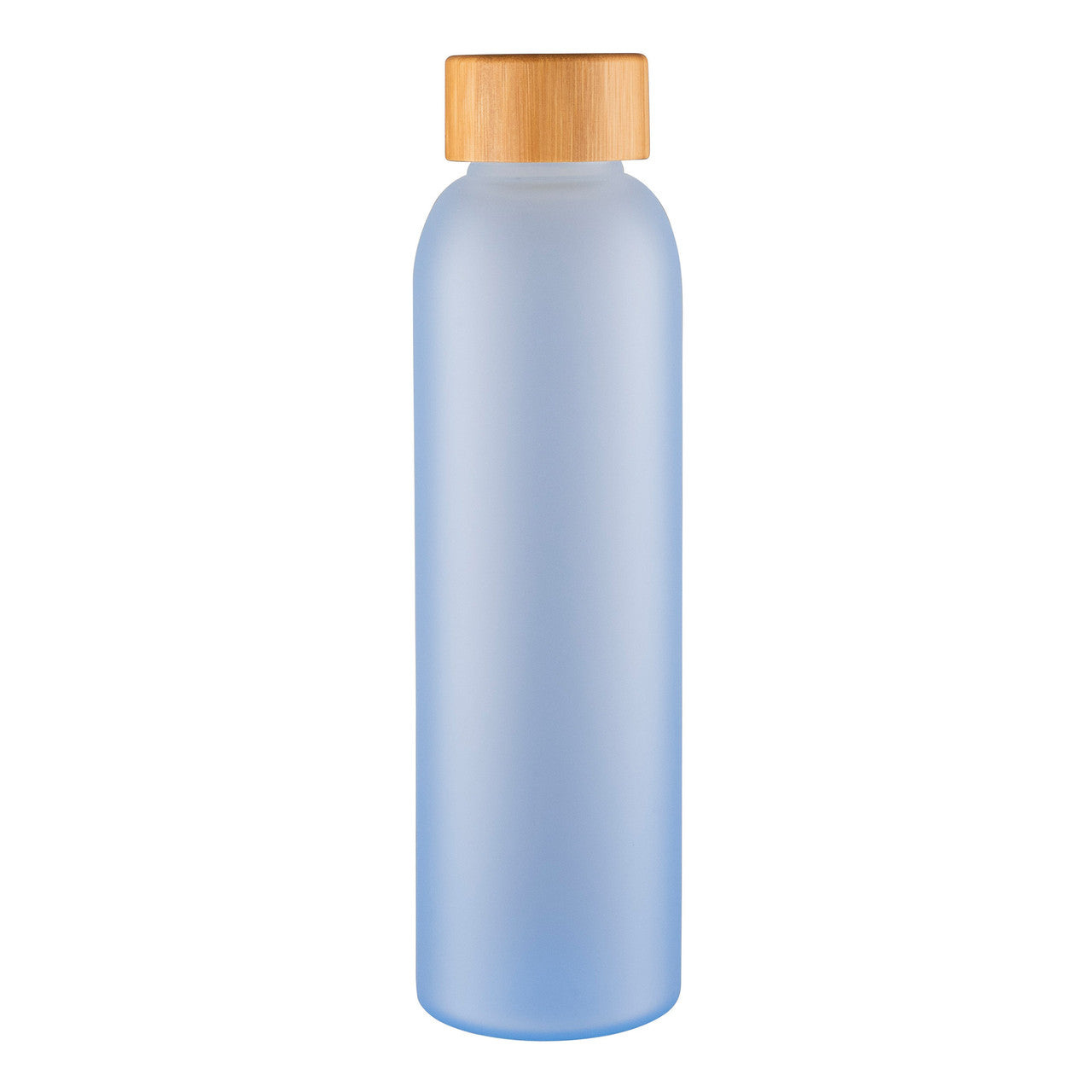 Avanti Velvet Coated Glass Water Bottle - 550ml - Frosted Blue image 0
