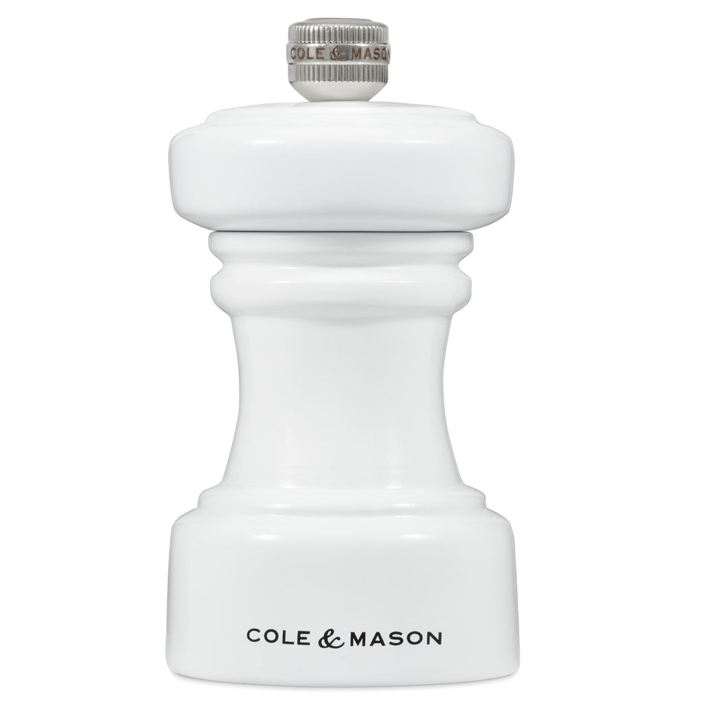 Cole & Mason Hoxton White Gloss Salt Mill 104mm image 0