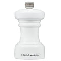 Cole & Mason Hoxton White Gloss Salt Mill 104mm image 0