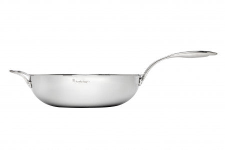 Stanley Rogers Matrix Stainless Steel Wok Pan 32cm image 3