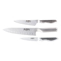 Global Classic 3 Piece Knife Set with Fluted Cooks Knife image 0