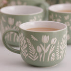 Mason Cash In the Meadow Green Tulip Mug, 400ml
