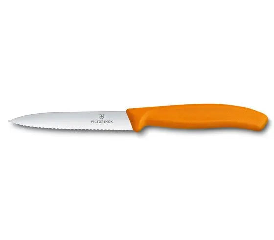 Victorinox Paring Knife With Wavy Edge � Orange image 0