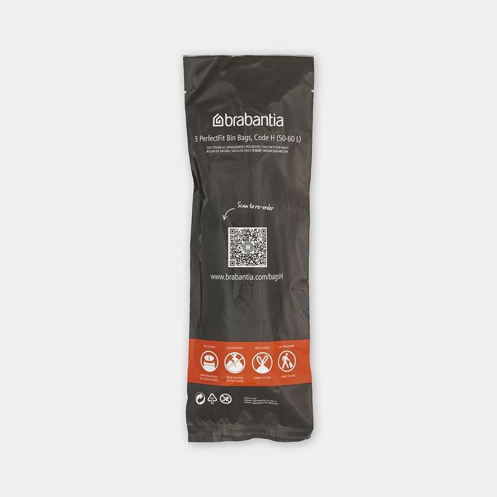 Brabantia Perfectfit Bin Bags Code H (50-60 Litre), Roll With 10 Bags image 4