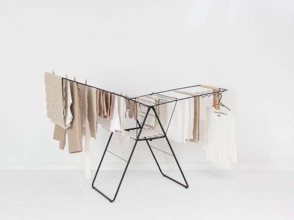 Brabantia Hangon Drying Rack 25 Metres - Matt Black image 1