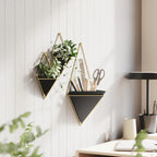 Umbra Trigg Wall Display - Black-Brass image 1