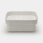 Brabantia Washing Up Bowl With Drying Tray Light Gray image 0