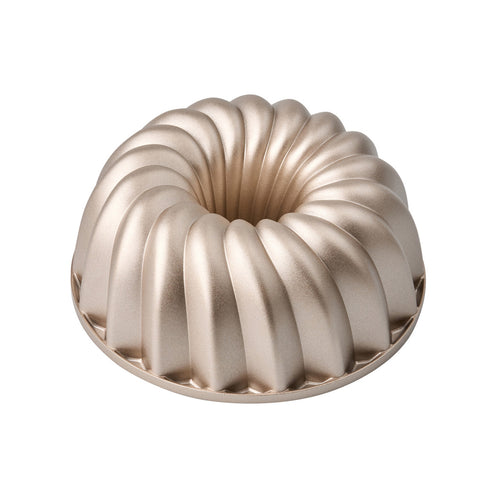 Bakemaster Classic Fluted Ring Cake Pan 23.7 x 23.7 x 9.8cm - Champagne image 0