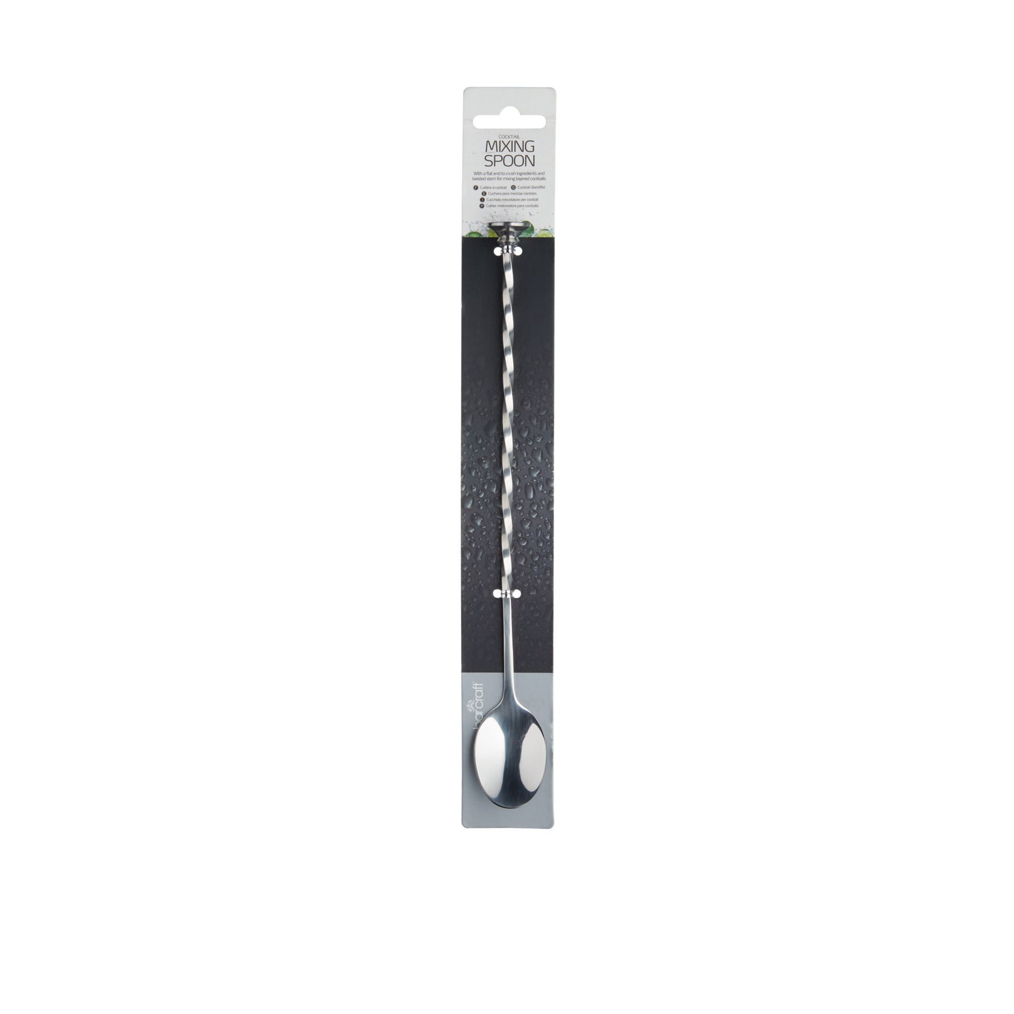 BarCraft Stainless Steel 28cm Mixing Spoon image 1