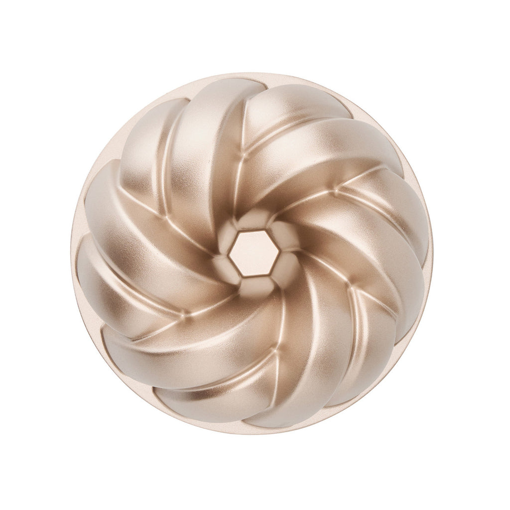 Bakemaster Braided Fluted Ring Cake Pan 24 x 24 x 9.8cm - Champagne image 2