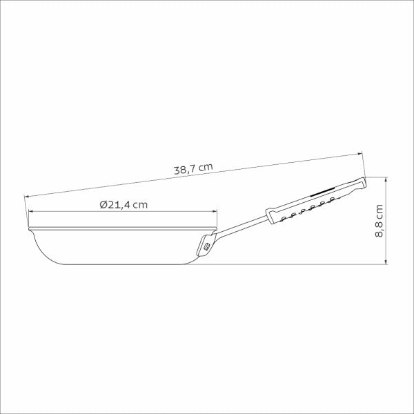 Tramontina Professional Aluminum Nonstick Restaurant Fry Pan 20cm - *Worlds Best image 3