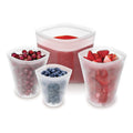 Avanti Pinch & Lock Silicone Reusable Bags - Set of 4 Small- White image 0