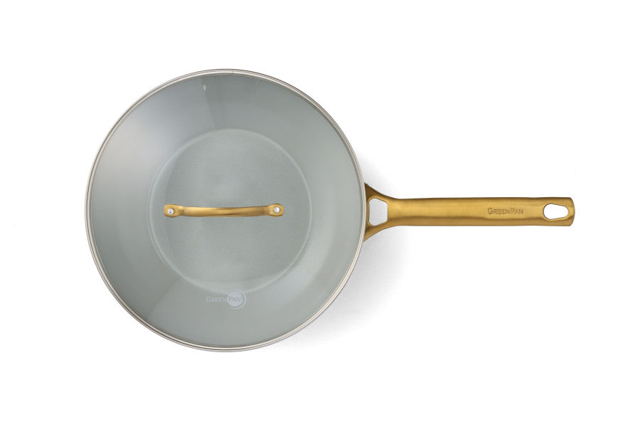 GreenPan Padova Smokey Blue Covered Wok 28cm/3.7L image 2