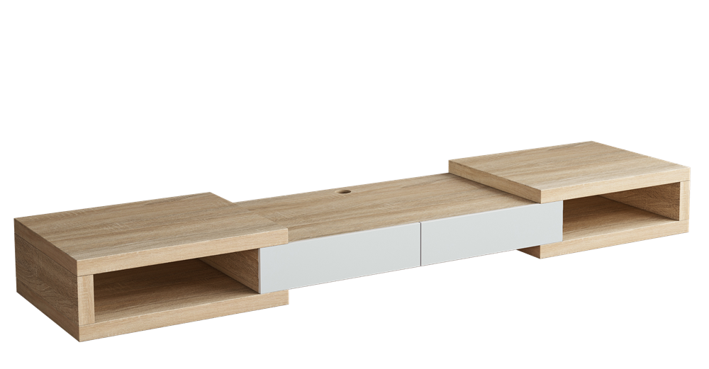 Tauris Split TV Cabinet - Light Oak 2500 image 0