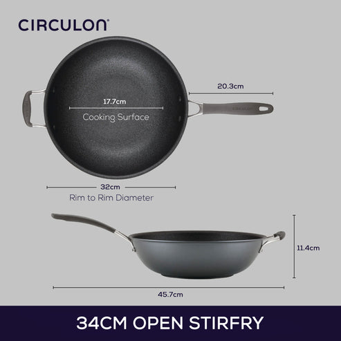 Circulon ScratchDefense A1 Nonstick Induction Nonstick Induction Open Stirfry 34cm image 9
