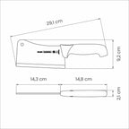 Tramontina Professional Master Black Cleaver 6", 14cm image 2