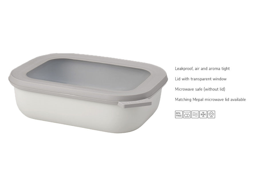Cirqula Rectangle 1000ml Nordic White image 3