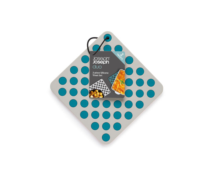 Joseph Joseph Duo 2pc Silicone Trivets (Opal/Stone) image 1