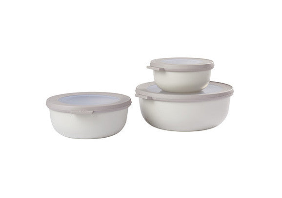 Cirqula Round 3-Piece Small Set Nordic White image 0