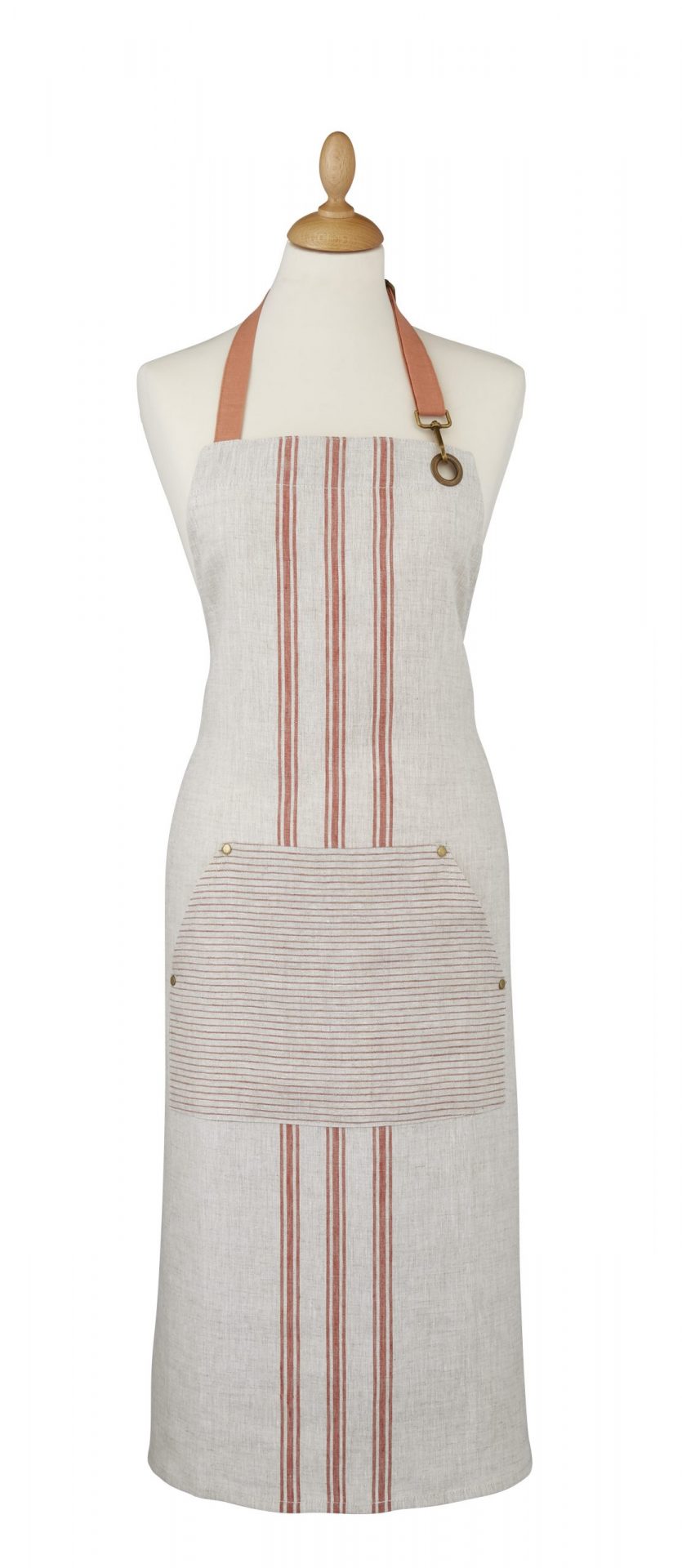 Ulster Weavers Linen Apron 1880 Coral image 0