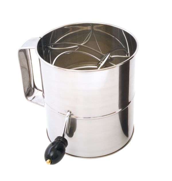 Cuisena 8 Cup Large Flour Sifter (Crank Handle) image 0