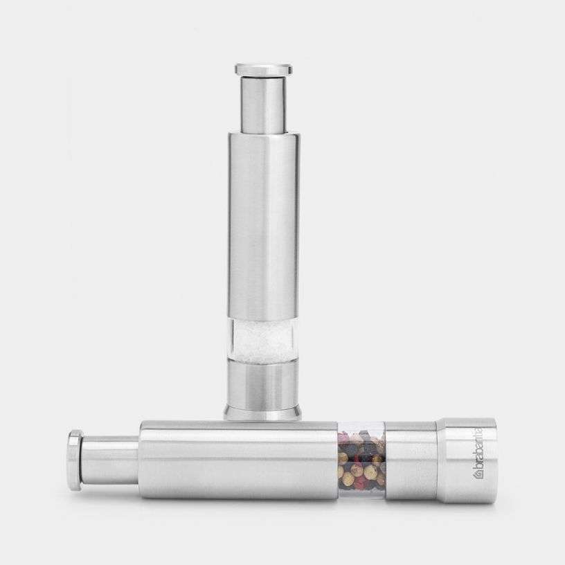 Brabantia Salt And Pepper Crushers Set - Matt Steel image 0