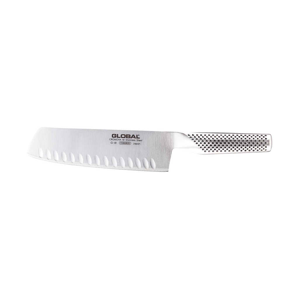 Global Classic 18cm Vegetable Knife, Fluted G-81 image 0