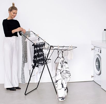 Brabantia Hangon Drying Rack 15 metres - Matt Black image 1