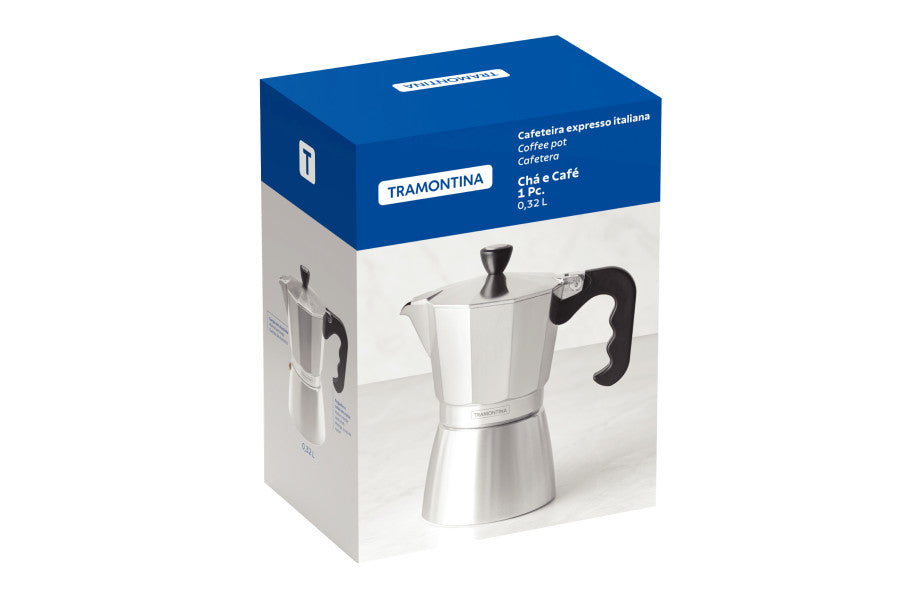 Tramontina Italian Espresso Coffee Maker 320ml, 6 Cup image 1
