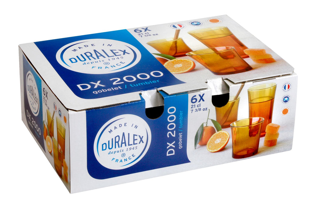 Duralex Lys Amber Tumbler 210ml Set of 6 image 1