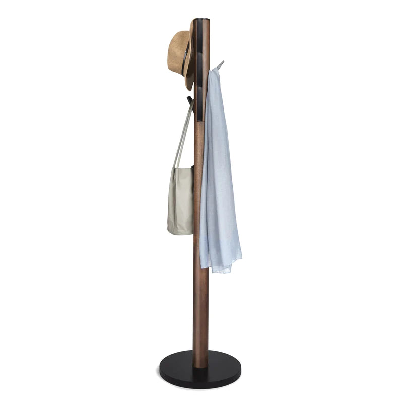 Umbra Flapper Coat Rack - Black-Walnut image 0