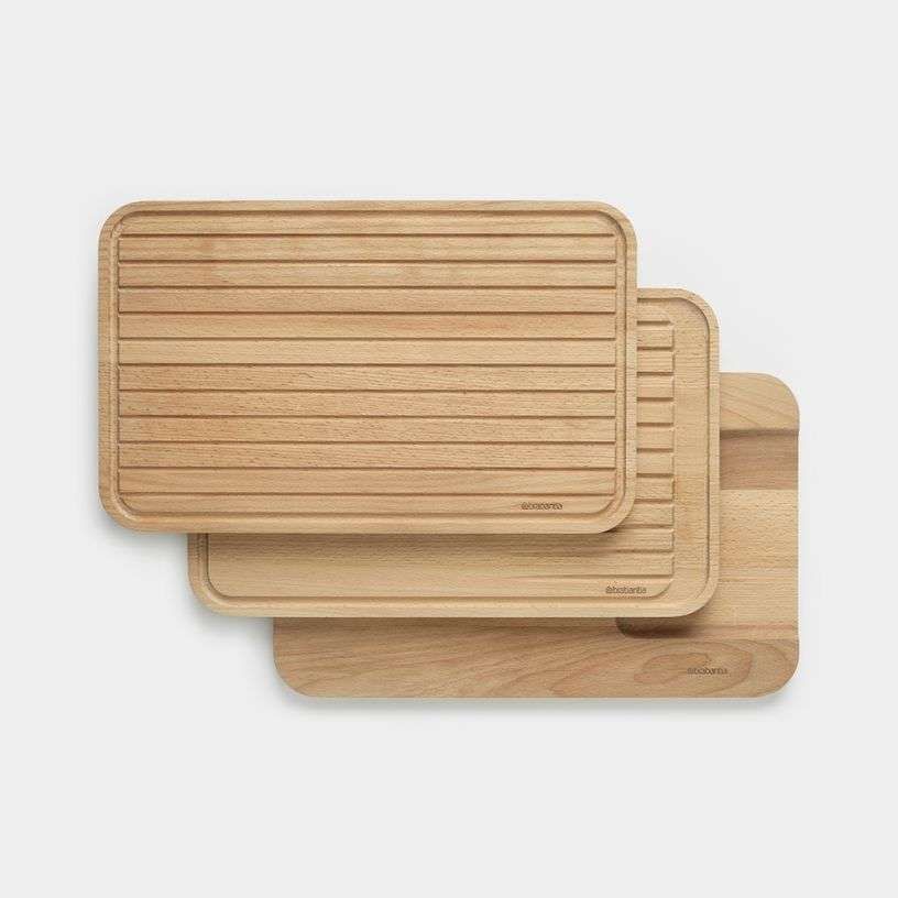 Brabantia Chopping Board Set Set Of 3, For Vegetables, Bread & Meat - Profile image 0