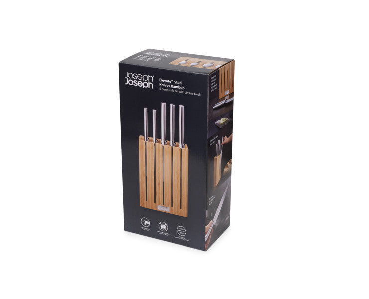Elevate Steel Knives Bamboo 5 Piece Block image 1