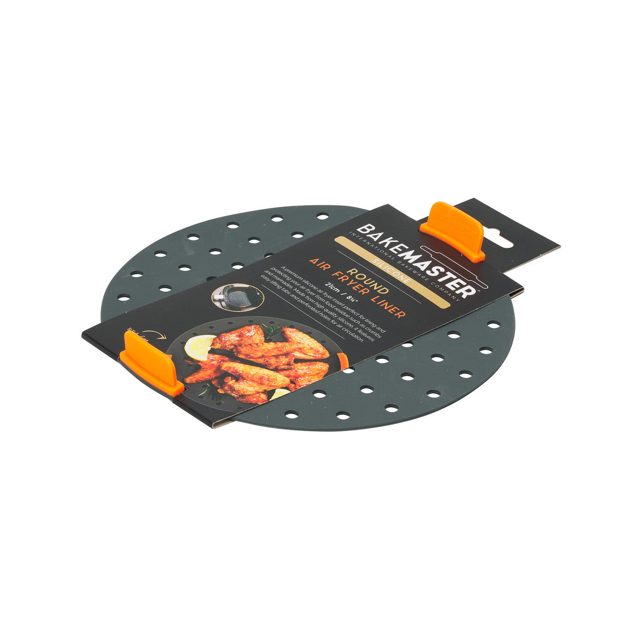 Bakemaster Silicone Round Air Fryer Liner 21cm image 3