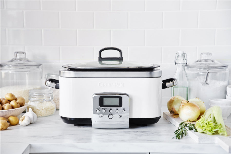 GreenPan Slow Cooker 6L  - Cloud Cream image 1