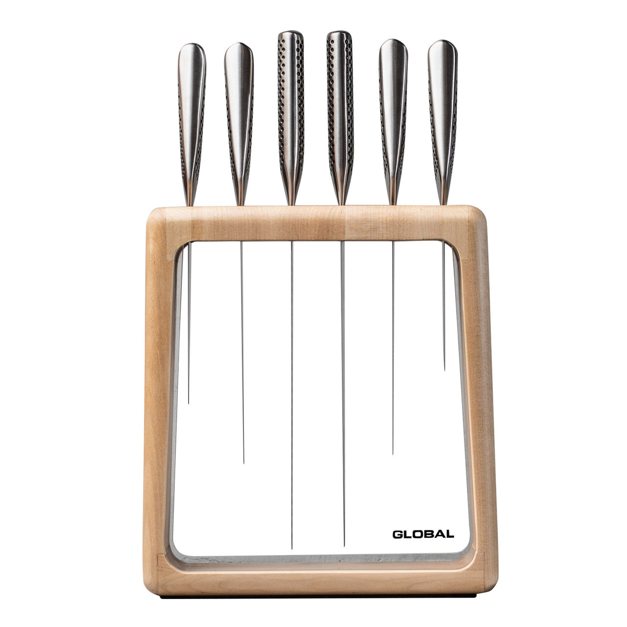 Global Hashira 7pc Knife Block Set - Maple image 0