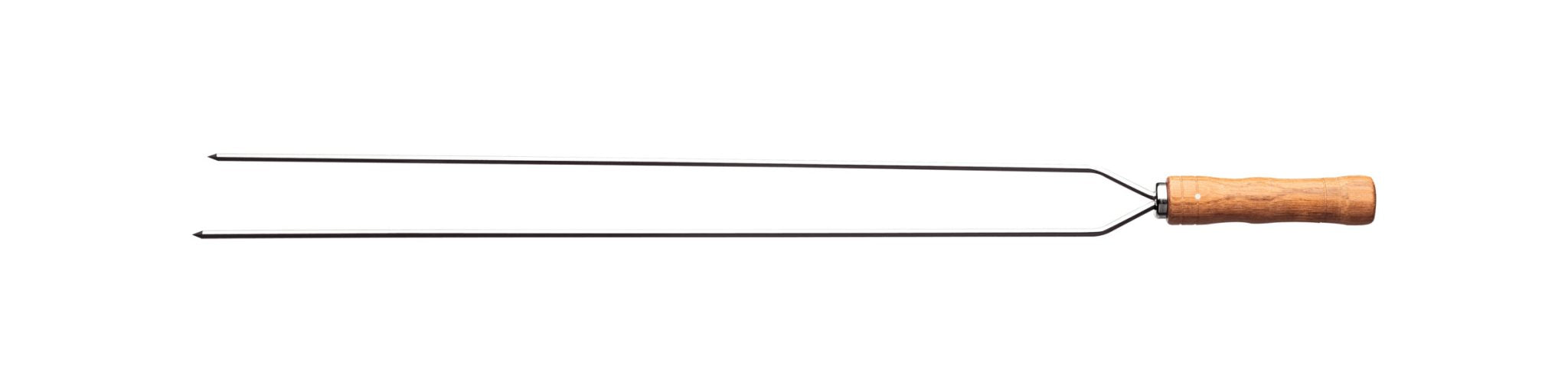 Tramontina Heavy Duty Duel Prong Stainless Steel Skewer Wood Handle 75cm image 0