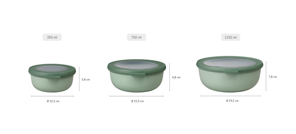 Cirqula Round Small Set 3 Piece Nordic Sage image 2