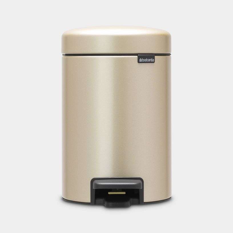 Brabantia Newicon Pedal Bin 3 Litre - Metallic Gold image 0