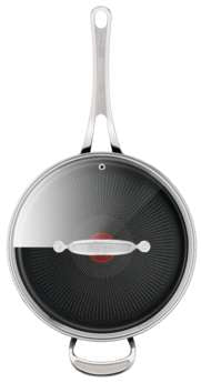JAMIE OLIVER Cook's Classics Induction Non-stick Hard Anodised Sautepan 26cm/4.1L + Lid image 1