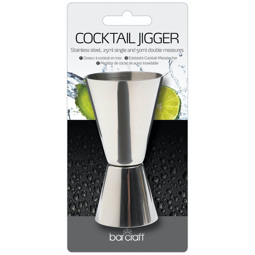 BarCraft Stainless Steel Dual Spirit Measure Cup image 1