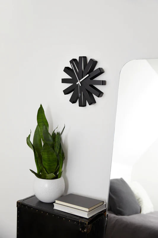 Umbra Ribbon Wall Clock - Black image 1