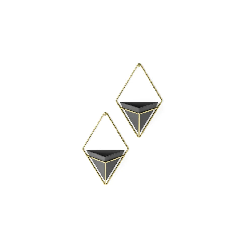 Umbra Trigg Wall Display (Set of 2) - Black-Brass image 0