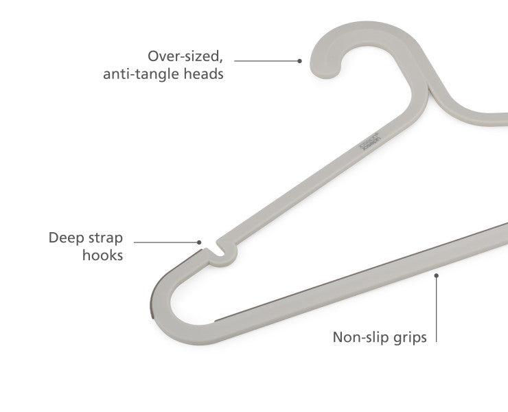 Orderly 5-Piece Anti-Tangle Hanger Set image 2