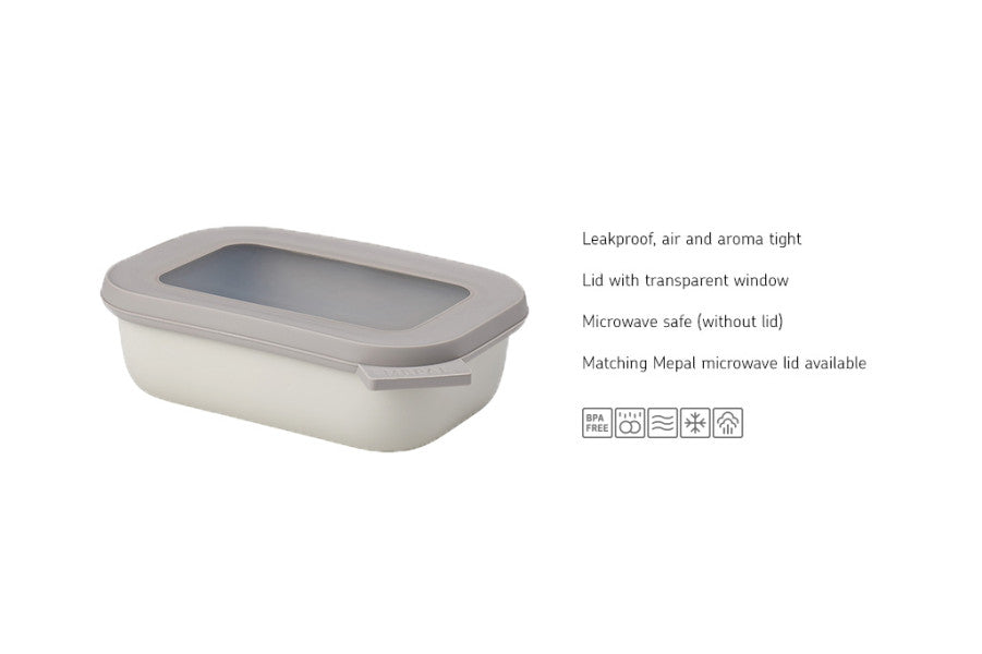 Cirqula Rectangle 500ml Nordic White image 1